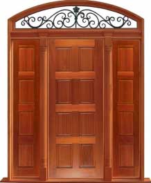 8 panel: single door + sidelight on right