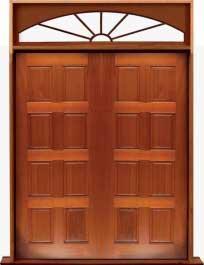 8 panel: single door + sidelight on right
