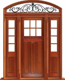 ashgrove: single door + sidelight on left