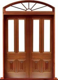 glazed cricket bat: single door + sidelight on left