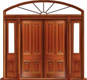 cricket bat: single door +  two sidelights