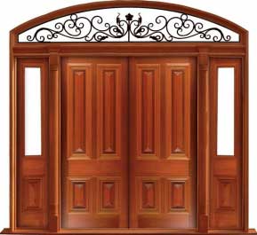 cricket bat: single door +  two sidelights