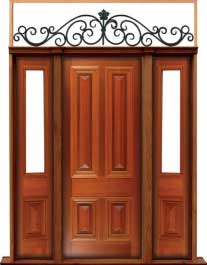 cricket bat: single door +  two sidelights