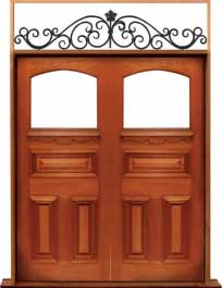 edwardian: single door + sidelight on left