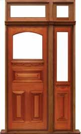 edwardian: single door + sidelight on left