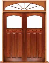 federation archtop: single door + sidelight on left