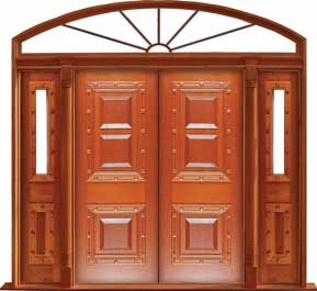 mediterranean: door in frame