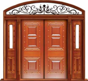 mediterranean: door in frame