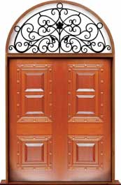 mediterranean: door in frame