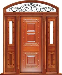 mediterranean: door in frame