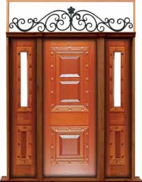 mediterranean: door in frame