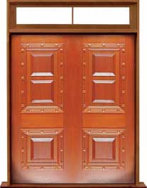 mediterranean: door in frame