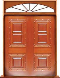 mediterranean: door in frame