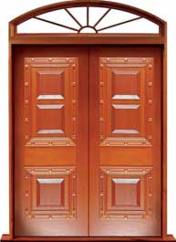 mediterranean: door in frame