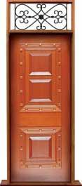 mediterranean: door in frame