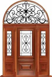 sovereign iron: single door + sidelight on left