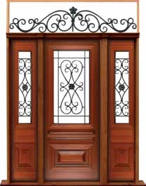 sovereign iron: single door + sidelight on left
