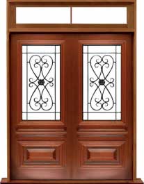 sovereign iron: single door + sidelight on left