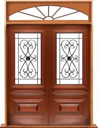sovereign iron: single door + sidelight on left