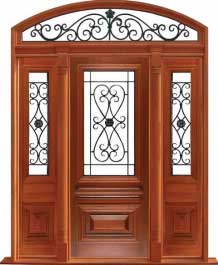 sovereign iron: single door + sidelight on left